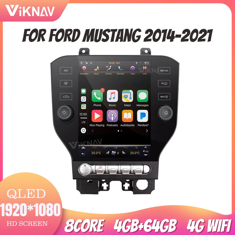 10.5 Inch 2 Dural System Carplay Radio For FORD Mustang 2014-2021 Navigation GPS Original Car Functions Rear View
10.5 Inch 2 Dural System Carplay Radio For FORD Mustang 2014-2021 Navigation GPS Original Car Functions Rear View