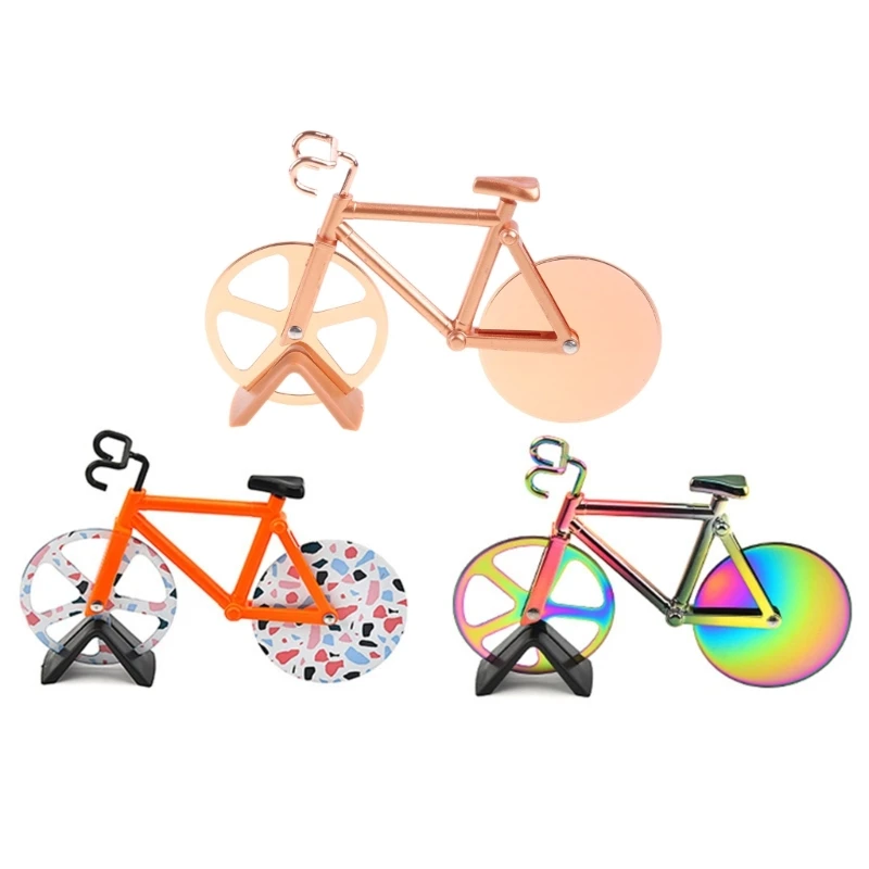 

Pizza Cutter Knives Two-wheel Bicycle-Shape Bike Pizza Slicer for Pizza-Lovers Pizza Chopper Slicer Pizza Cutting Knife