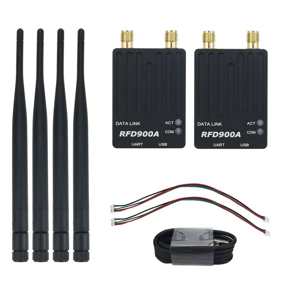 2pcs RFD900A 915Mhz 3DR Radio Telemetry Modem Module UAV 40KM Ultra Long Range Data Link Transmission for PIX APM RC Drone
2pcs RFD900A 915Mhz 3DR Radio Telemetry Modem Module UAV 40KM Ultra Long Range Data Link Transmission for PIX APM RC Drone