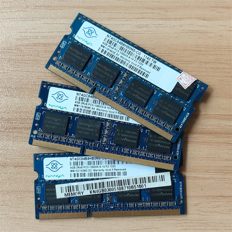 

Nanya RAMS DDR3 4GB 1333MHz laptop memory ddr3 4GB 2RX8 PC3-10600S 204pin SODIMM 1.5V