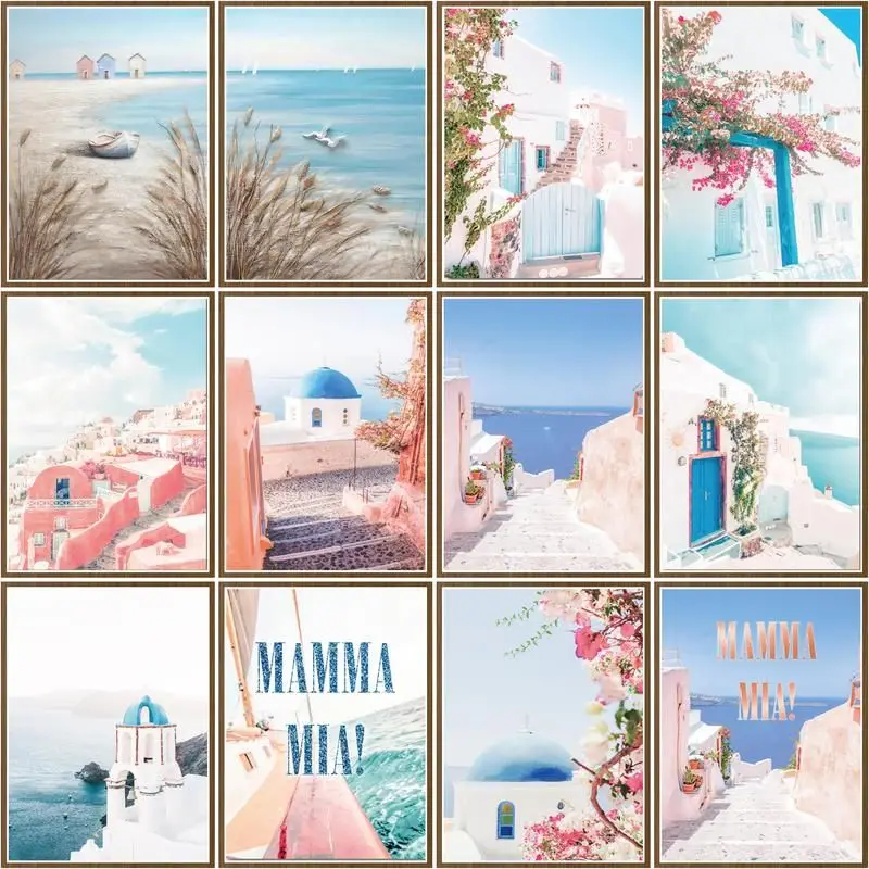 CHENISTORY Painting By Number Santorini Drawing On Canvas HandPainted Art Gift DIY Pictures By Numbers Seascape Home Decor
CHENISTORY Painting By Number Santorini Drawing On Canvas HandPainted Art Gift DIY Pictures By Numbers Seascape Home Decor