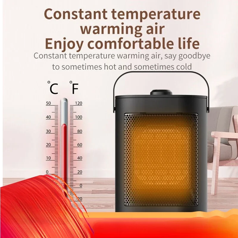 

110V/220V Small Mini Vertical Standing Electric Heater with PTC Ceramic for Home Bathroom