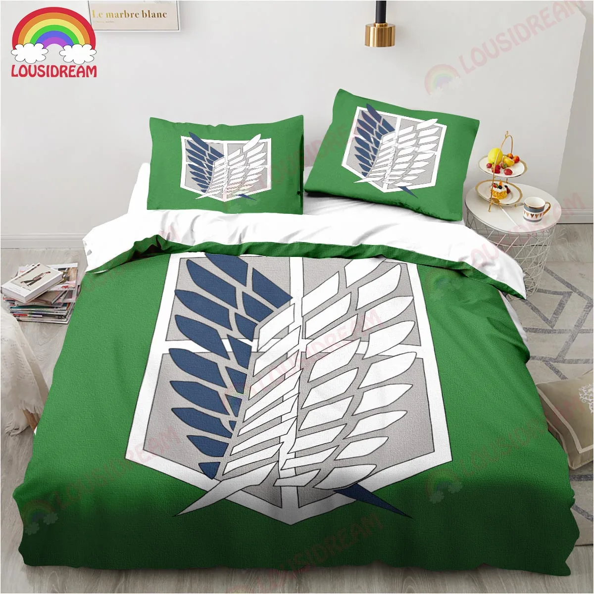Anime Attack on Titan Wings of Liberty Bedding Set Sheet Set King Twin Double Child Bedding Set Mircofiber or Polyester Duvet
Anime Attack on Titan Wings of Liberty Bedding Set Sheet Set King Twin Double Child Bedding Set Mircofiber or Polyester Duvet