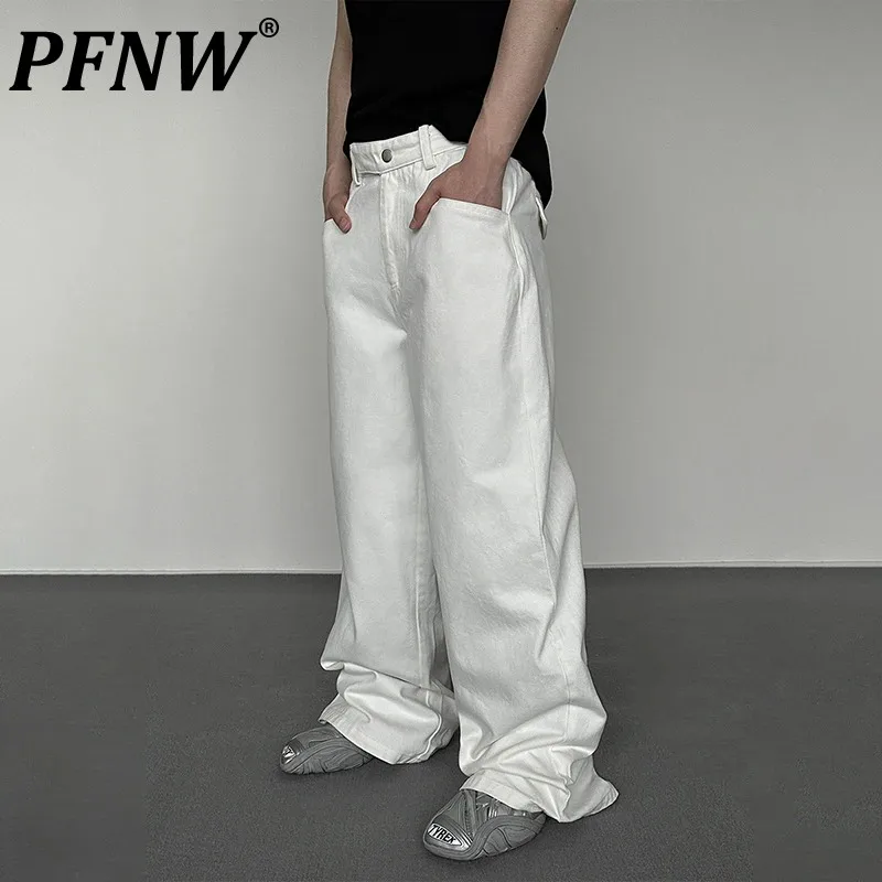 PFNW Vintage Men's Straight Jeans High Street Solid Color White Male Denim Trousers Loose Casual Pants 2023 Autumn New 28W1932
PFNW Vintage Men's Straight Jeans High Street Solid Color White Male Denim Trousers Loose Casual Pants 2023 Autumn New 28W1932
