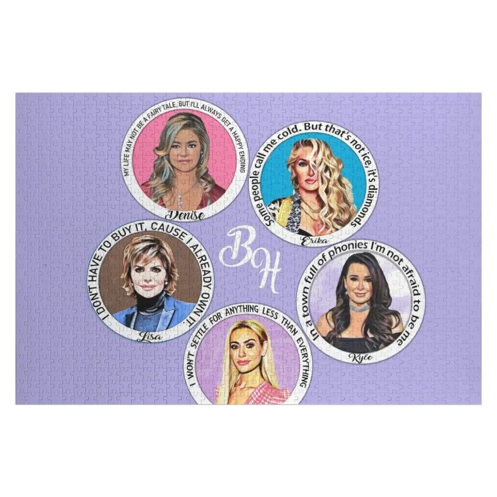 

Real Housewives Beverly Hills Erika Denise Lisa Kyle Jigsaw Puzzle Customs With Photo Personalized Toy Puzzle