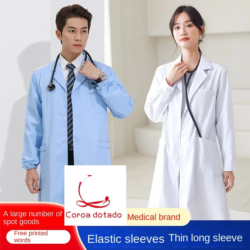 White coat Long sleeve thin coat for men short sleeve summer laboratory chemistry nurse physician work uniform
White coat Long sleeve thin coat for men short sleeve summer laboratory chemistry nurse physician work uniform