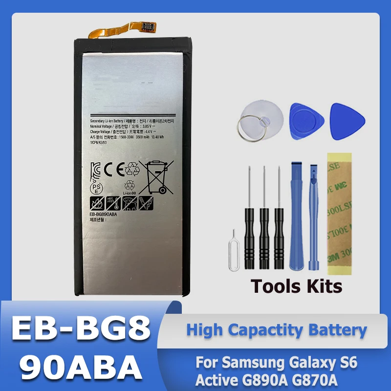 XDOU EB-BG890ABA Replacement Battery For Samsung Galaxy S6 Active G890A G870A Mobile Phone Batteries + Kit Tool
XDOU EB-BG890ABA Replacement Battery For Samsung Galaxy S6 Active G890A G870A Mobile Phone Batteries + Kit Tool