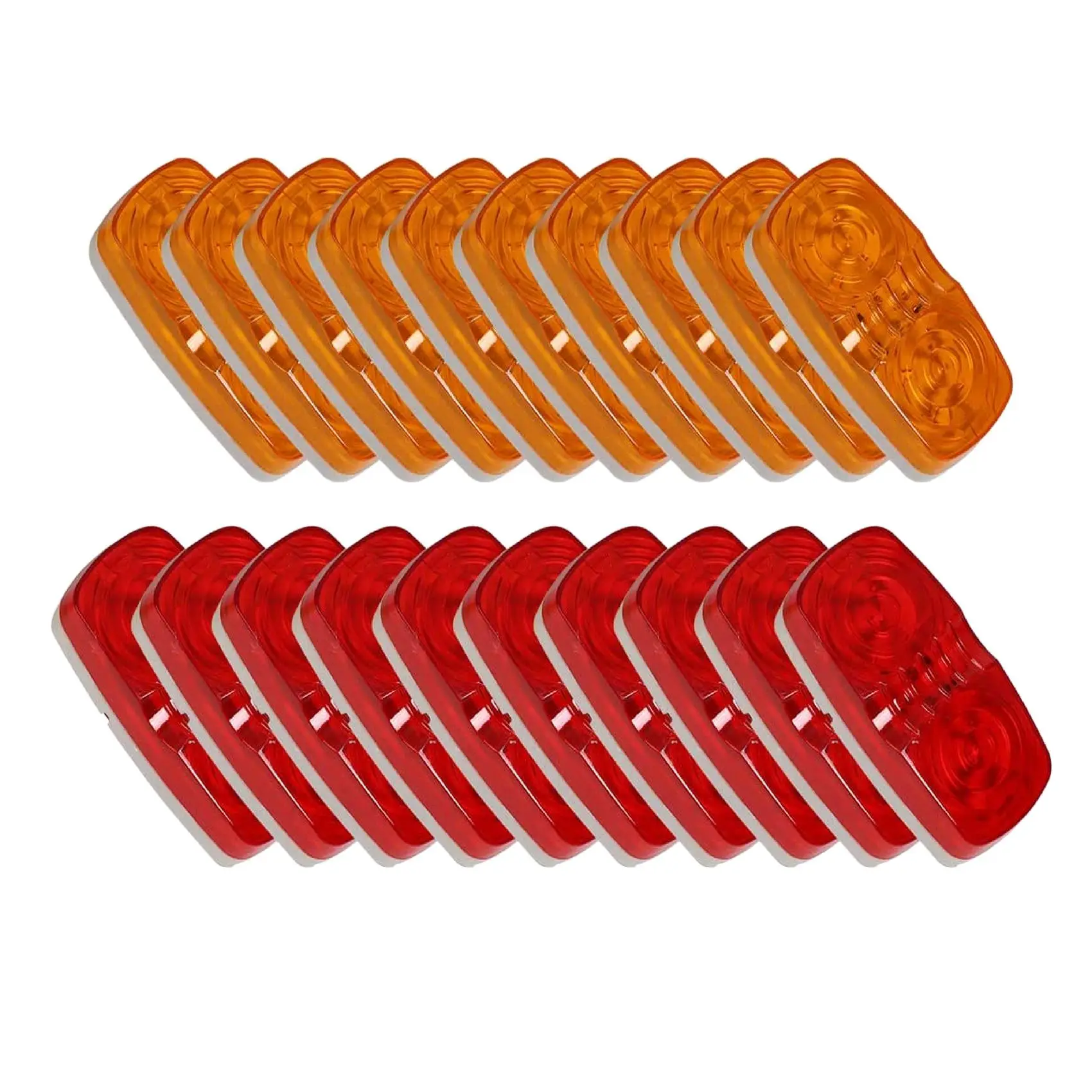 LED Trailer Marker Bullseye Light Diodes Light Indicator Double Bubble Surface Mount Camper (10 Red + 10
LED Trailer Marker Bullseye Light Diodes Light Indicator Double Bubble Surface Mount Camper (10 Red + 10