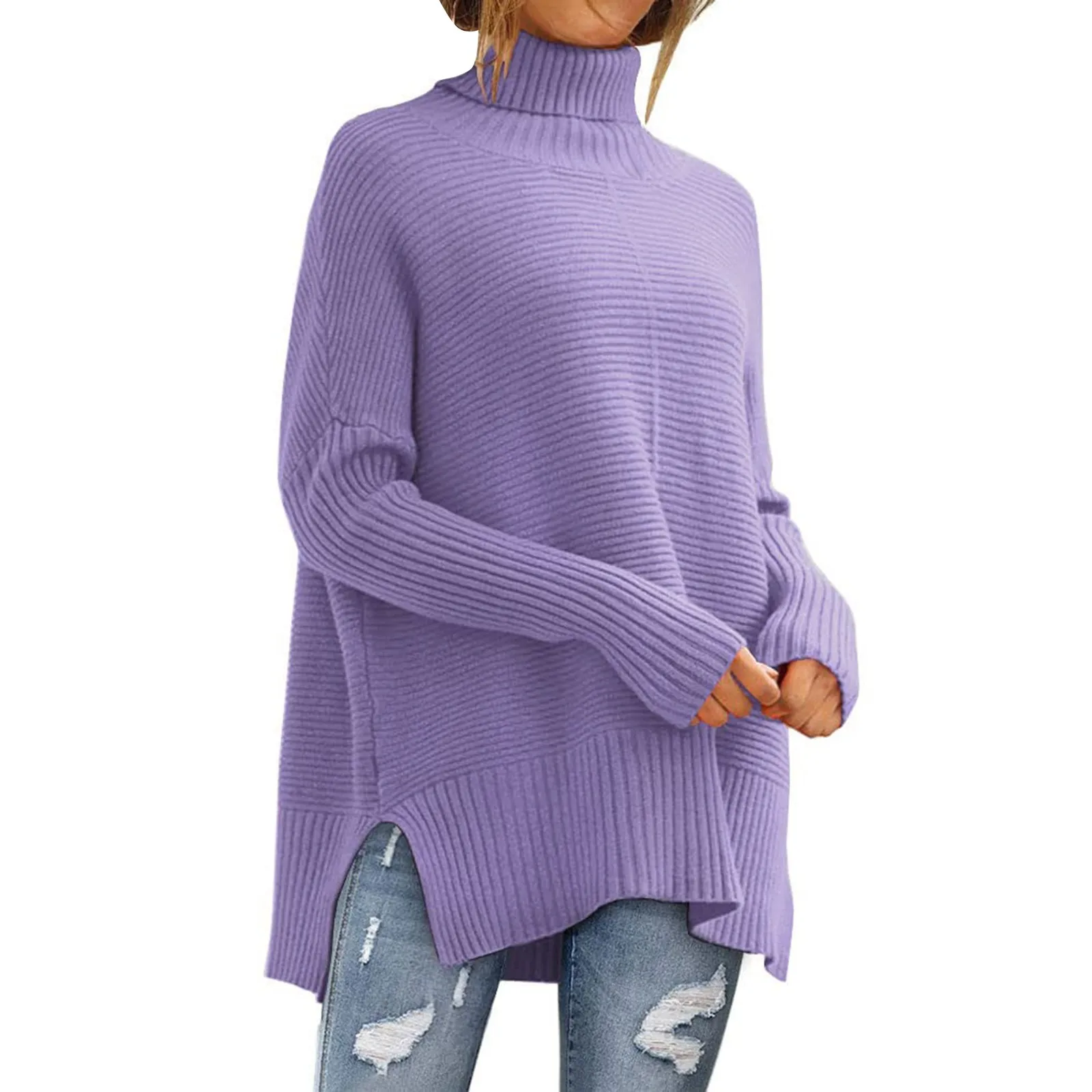 Women's Solid Color Turtleneck Long Sleeved Knitted Comfortable Pullover Sweater Silk Men Sweater
Women's Solid Color Turtleneck Long Sleeved Knitted Comfortable Pullover Sweater Silk Men Sweater