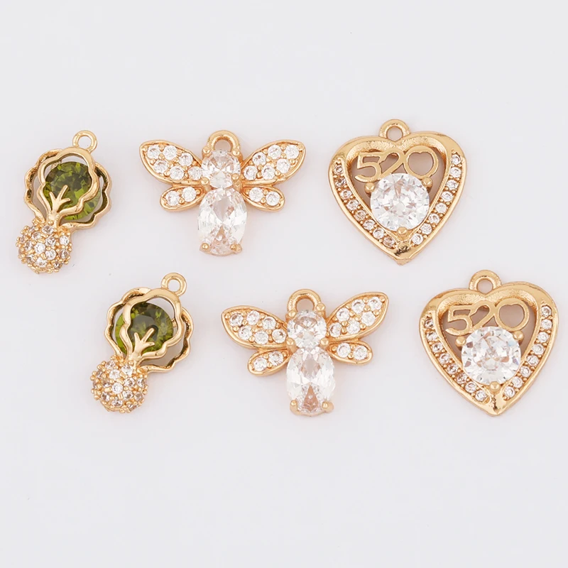 WHSOK 30Pcs Jewelry Accessories/CZ Charms/Necklace Pendant/Chinese Cabbage & Heart Shape/Jewelry Findings Components/DIY Making
WHSOK 30Pcs Jewelry Accessories/CZ Charms/Necklace Pendant/Chinese Cabbage & Heart Shape/Jewelry Findings Components/DIY Making
