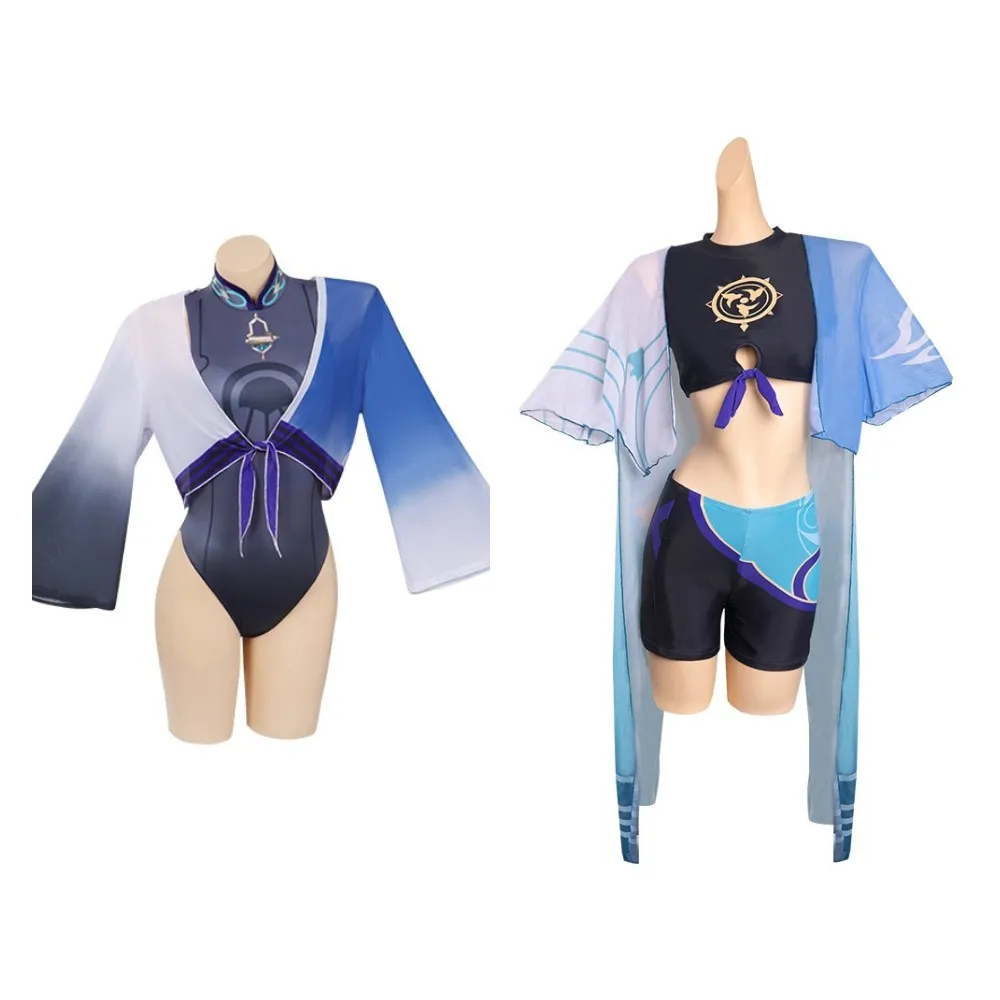 Anime Game Genshin Impact Wanderer Cosplay Women Costume Swimwear Swimsuit Halloween Carnival Party Role Play Beach Suit
Anime Game Genshin Impact Wanderer Cosplay Women Costume Swimwear Swimsuit Halloween Carnival Party Role Play Beach Suit