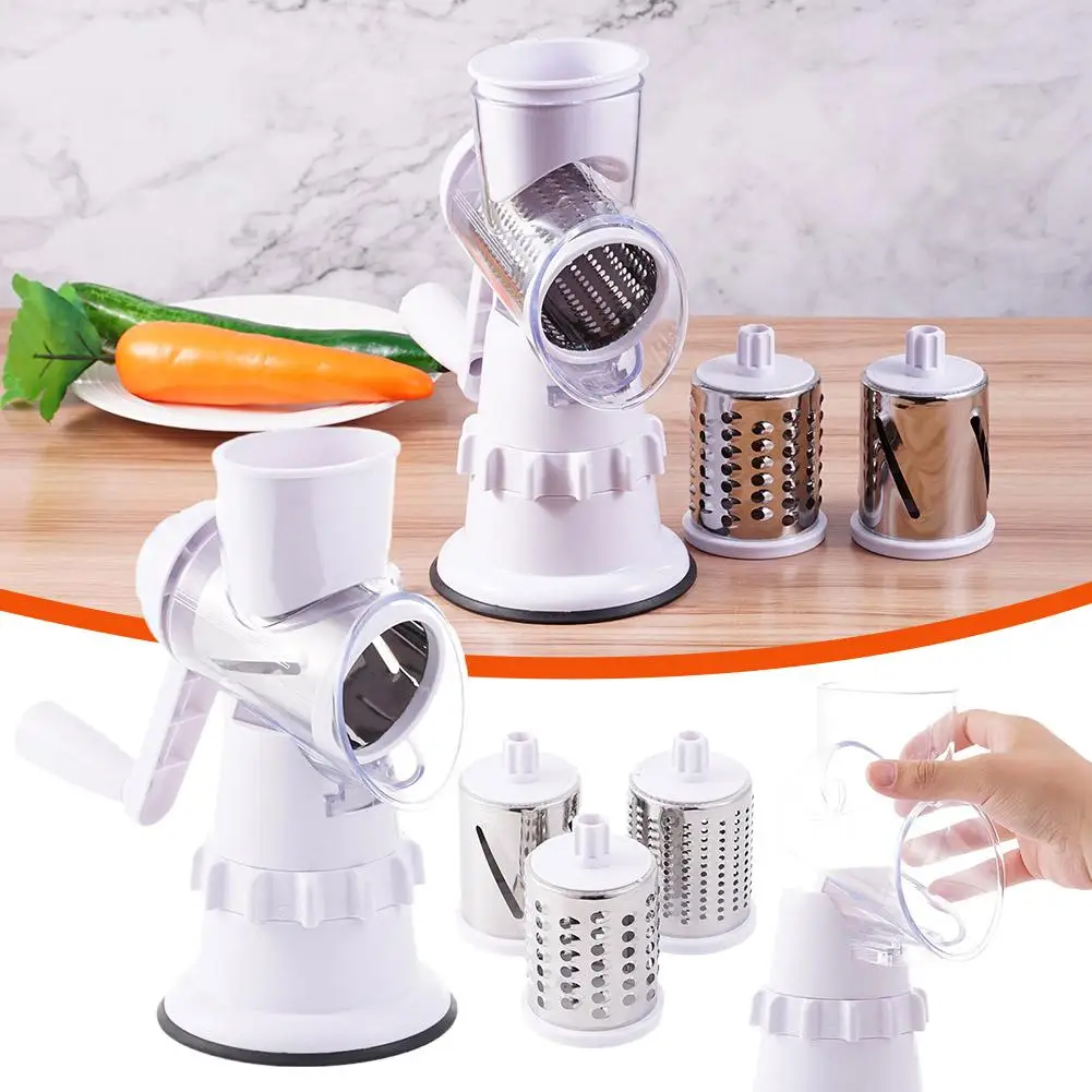 

Manual Rotary Cheese Grater for Vegetable Cutter Potato Slicer Mandoline Multifunctional Vegetable Chopper Kitchen Accessories