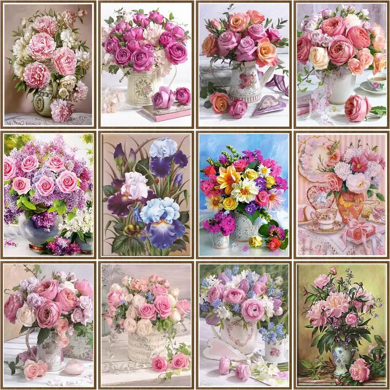 CHENISTORY Picture By Numbers Pink Flowers Kits For Adults Handpainted DIY Framed On Canvas Home Decoration Artcraft Unique Gift
CHENISTORY Picture By Numbers Pink Flowers Kits For Adults Handpainted DIY Framed On Canvas Home Decoration Artcraft Unique Gift