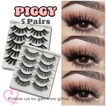 5 Pairs PIGGY 3D Faux Mink Lashes Natural False Eyelashes Dramatic Fluffy Fake Lashes Makeup Eyelash Extension Eyelashes Bulk
5 Pairs PIGGY 3D Faux Mink Lashes Natural False Eyelashes Dramatic Fluffy Fake Lashes Makeup Eyelash Extension Eyelashes Bulk