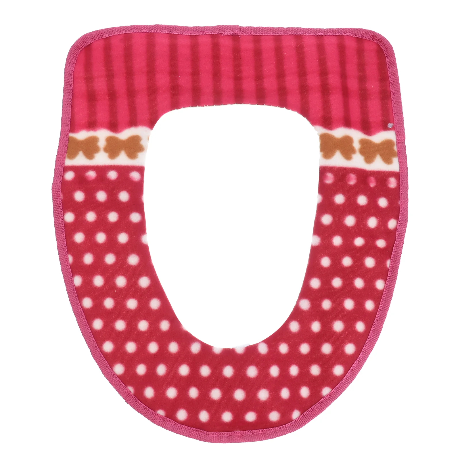 

and Warm Toilet Seats Washable Toilet Seat Pad with Hook and Loop Self Adhesive Tapes (Red)