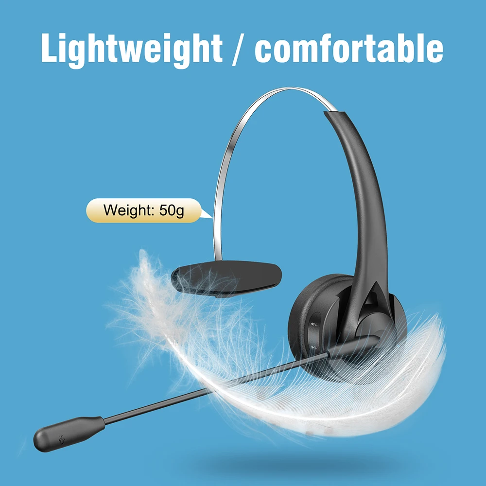Safdaa805a2684200a42d86af0bb3121dp Bluetooth 5.4 Wireless Headset Adjustable Microphone Noise Canceling Headset Call Center Headset For Mobile Phones Wireless Char