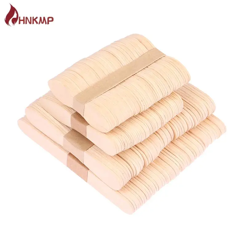 

50Pcs Wax Waxing Disposable Sticks Wood Tongue Depressor Spatula Woman Wooden Body Hair Removal Sticks Beauty Toiletry Kits