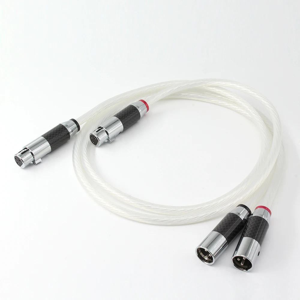 Hifi Pair XLR Cable Pure 7N OCC Silver-Plated Audio Cable With Top Grade Carbon Fiber XLR Plug
Hifi Pair XLR Cable Pure 7N OCC Silver-Plated Audio Cable With Top Grade Carbon Fiber XLR Plug