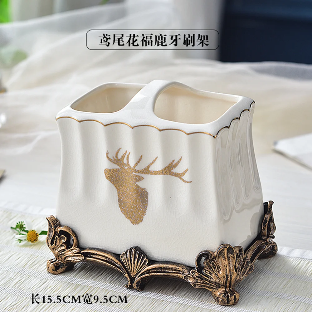 European Style Creative Ceramic Bathroom Cup Holder Bathroom Ice Cracked Porcelain Toothbrush Cup Tumbler Holders Accessories
European Style Creative Ceramic Bathroom Cup Holder Bathroom Ice Cracked Porcelain Toothbrush Cup Tumbler Holders Accessories