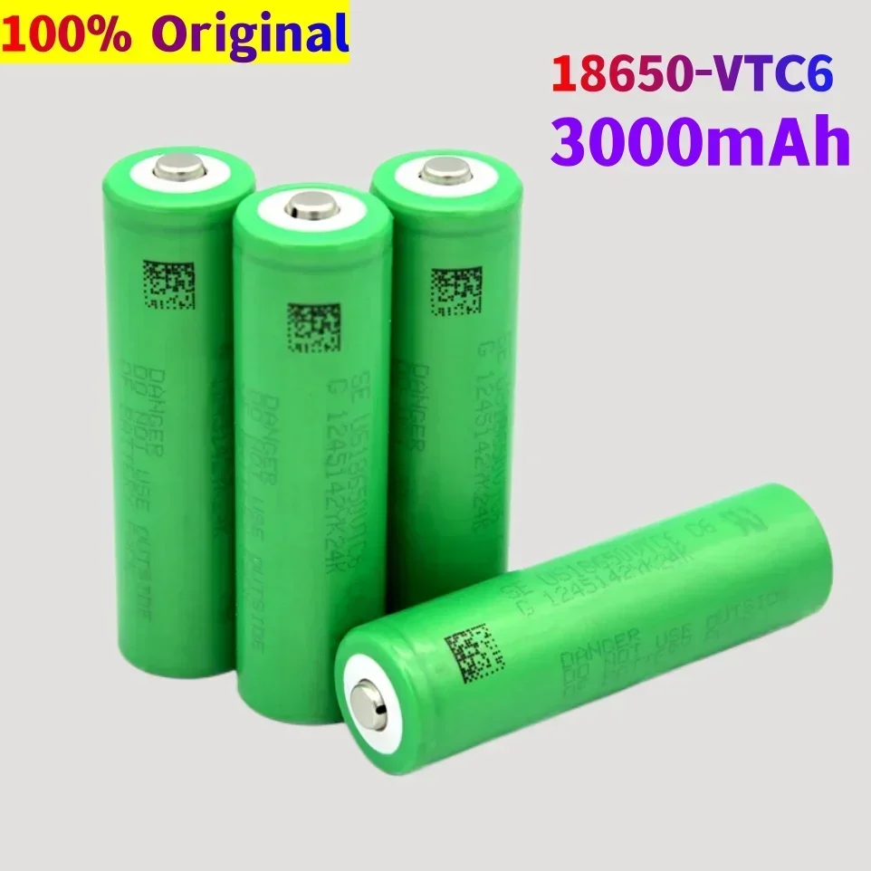 2-20 Pieces Original US18650 VTC6 Li-Ion Rechargeable 18650 Battery For VTC6 30A 3000mah For Toy Tools Flashlight
2-20 Pieces Original US18650 VTC6 Li-Ion Rechargeable 18650 Battery For VTC6 30A 3000mah For Toy Tools Flashlight