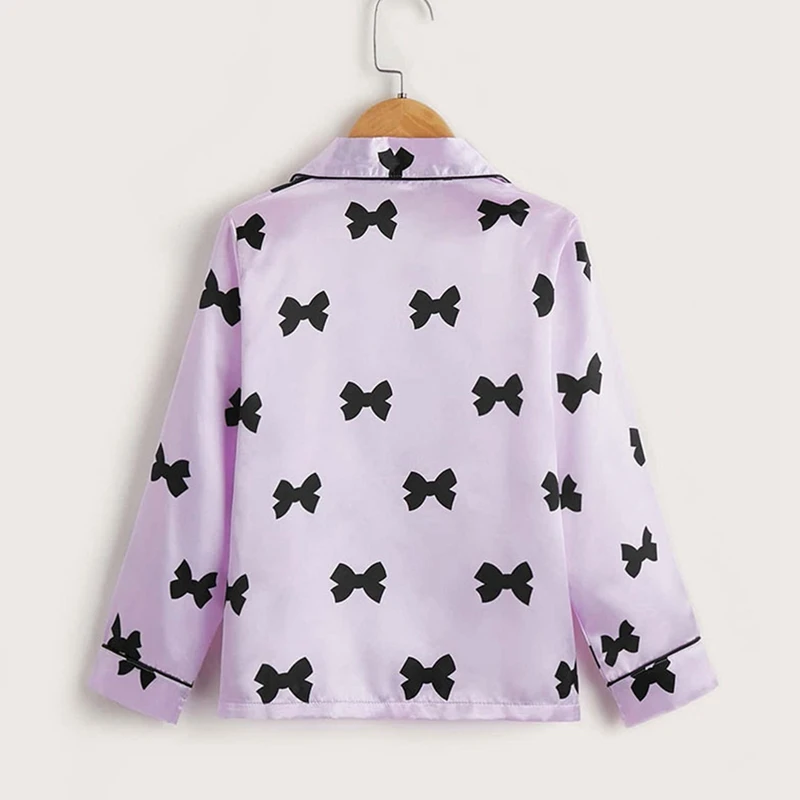 Children Pajamas Set Spring And Autumn Imitation Silk Long Sleeve Girls' Home Dress Two-Piece Printed Long Sleeve Girls Pajamas Children Pajamas Set Spring And Autumn Imitation Silk Long Sleeve Girls' Home Dress Two-Piece Printed Long Sleeve Girls Pajamas