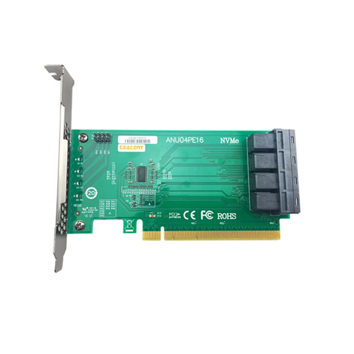 Контроллер ANU04PE16 NVMe SFF8643, 4-портовый Райзер PCIe3.0 X16 SSD Exp (не с кабелями, не поддерживает LSI 8643X2 до 8639X2)
Контроллер ANU04PE16 NVMe SFF8643, 4-портовый Райзер PCIe3.0 X16 SSD Exp (не с кабелями, не поддерживает LSI 8643X2 до 8639X2)