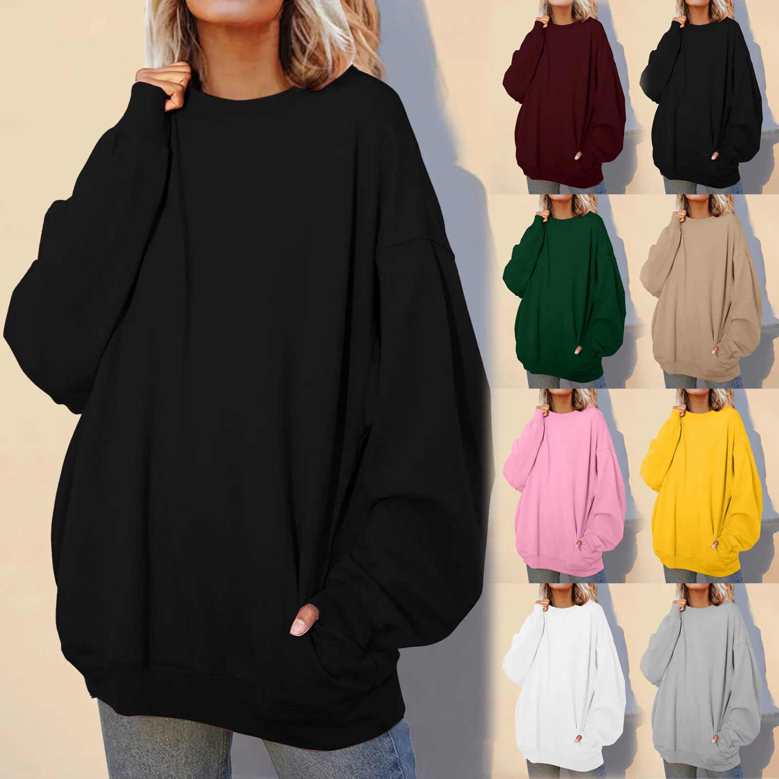 Womens Daily Print Sweatshirt Long Pullover Letter Print O Neck Printing Long Hoodie with No Hood Jogging Suit Jacket Women
Womens Daily Print Sweatshirt Long Pullover Letter Print O Neck Printing Long Hoodie with No Hood Jogging Suit Jacket Women