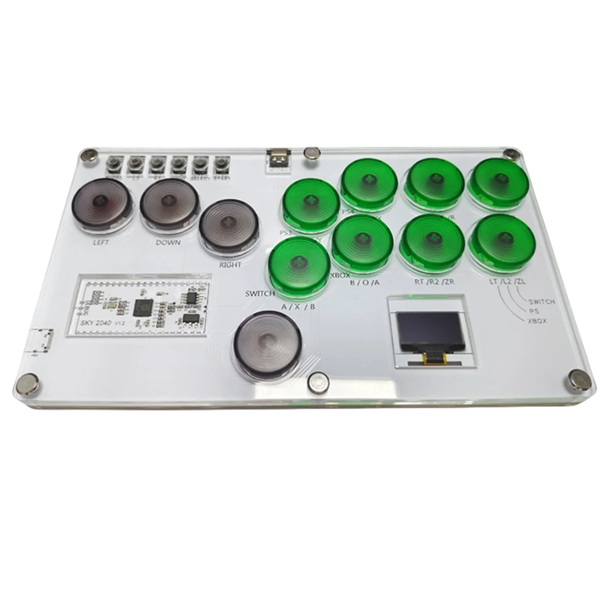 

Arcade Joystick Hitbox Street Fighter Controller Fight Stick Game Controller Mechanical Button for PC/PS4/Switch ,Green