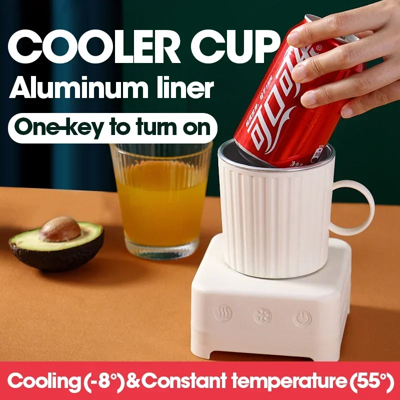 New 2 In 1 Desktop Drinks Cup Cooler Heater Coffee Mug Warmer for Milk Tea Beer Electric Heating Cooling Hot Cup for Home Office
New 2 In 1 Desktop Drinks Cup Cooler Heater Coffee Mug Warmer for Milk Tea Beer Electric Heating Cooling Hot Cup for Home Office
