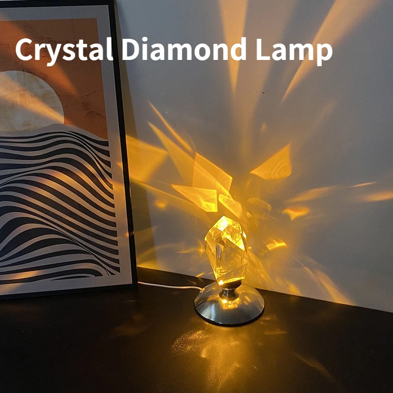 Crystal Diamond Table Lamp 16 Colors Changing Bar Lamp USB Remote Night Light Romantic Atmosphere Bedside Light for Home Decor
Crystal Diamond Table Lamp 16 Colors Changing Bar Lamp USB Remote Night Light Romantic Atmosphere Bedside Light for Home Decor