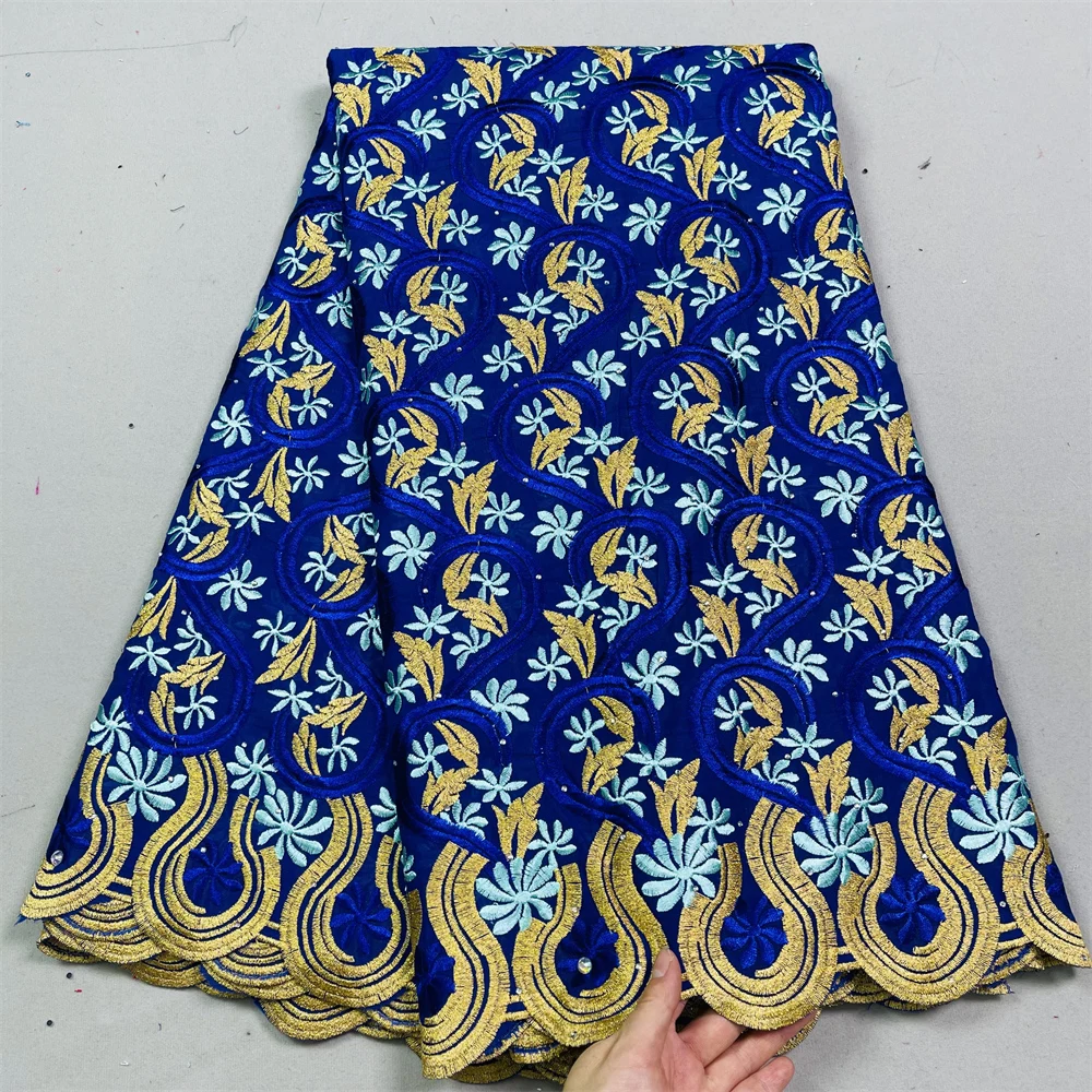 African 100%Cotton Fabric 2023 5 Yards Nigerian Swiss Voile Lace Fabric In Switzerland For Women Wedding Party Sewing QF0416
African 100%Cotton Fabric 2023 5 Yards Nigerian Swiss Voile Lace Fabric In Switzerland For Women Wedding Party Sewing QF0416