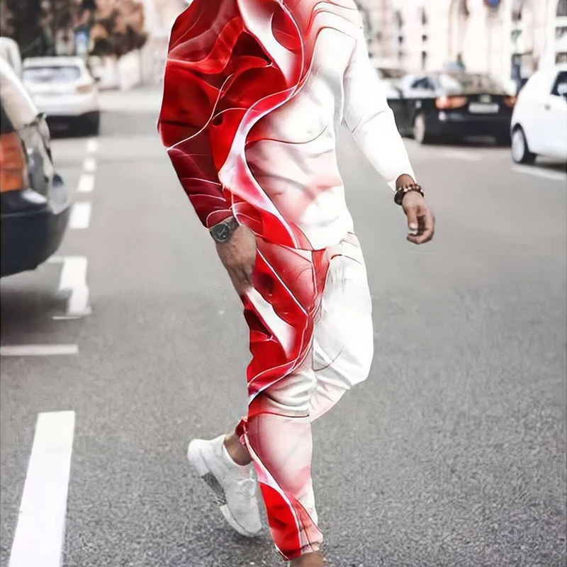 New Men's Clothing Sets Fashion Men Tracksuit Set 3D Printed Long Sleeve T-Shirts+Pants Men 2 Piece Sets Casual Sweatpants Suit
New Men's Clothing Sets Fashion Men Tracksuit Set 3D Printed Long Sleeve T-Shirts+Pants Men 2 Piece Sets Casual Sweatpants Suit