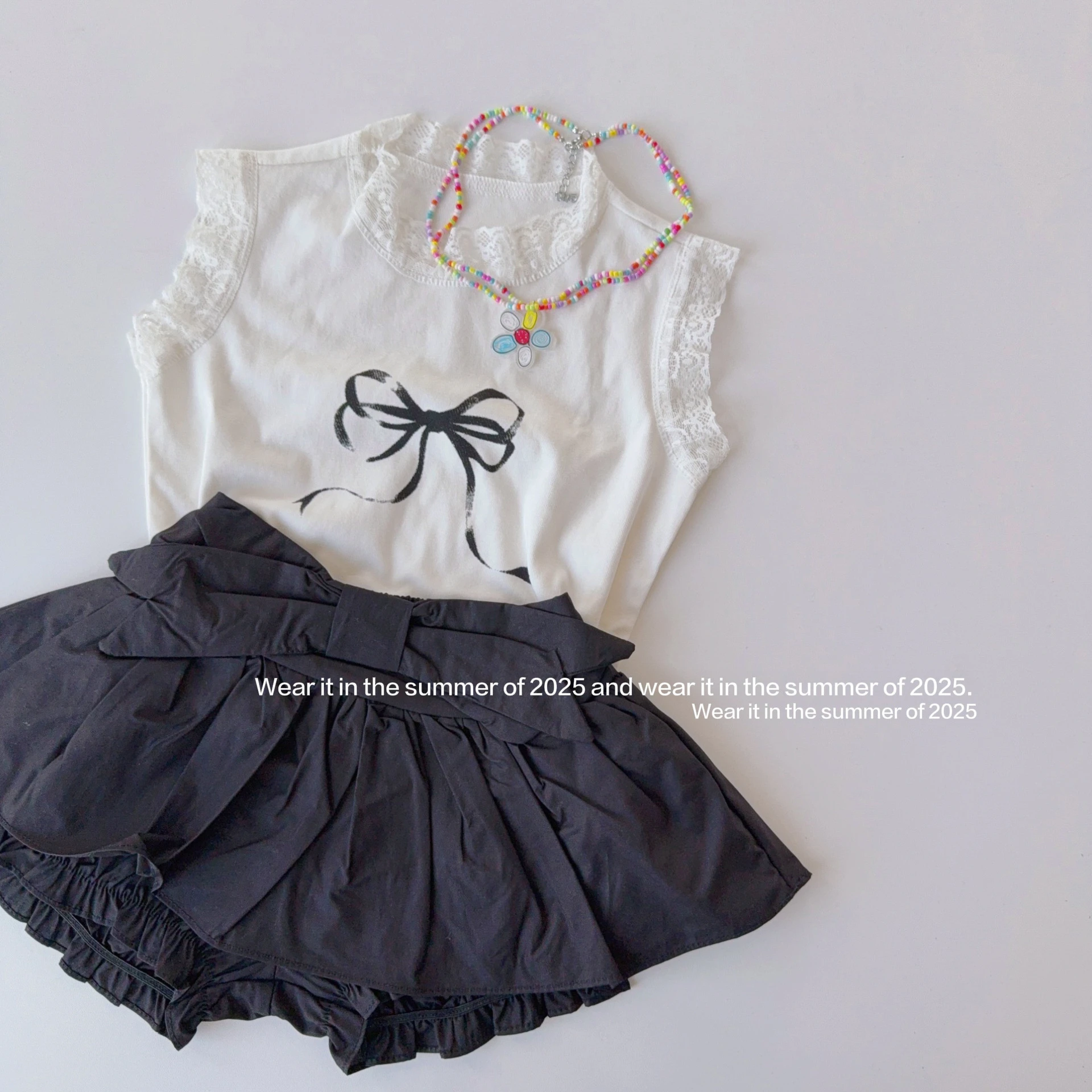2025 Summer New Girls Cute Bow Skirts Solid Children Casual Shorts Versatile Skirts Baby Girls Culottes Cotton Kids Clothes 9 Safe8ae466b96497bbd5ed039c4c182a6E