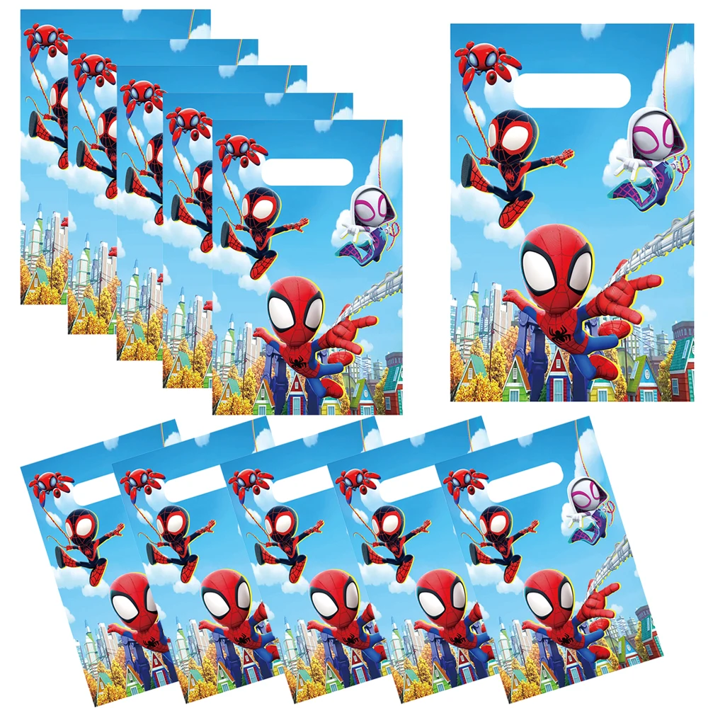 Spidey And Amazing Friends Theme Plastic Candy Loot Bag Handle Gift Bag Kids Boys Girls Favor Birthday Party Decoration Suppli
Spidey And Amazing Friends Theme Plastic Candy Loot Bag Handle Gift Bag Kids Boys Girls Favor Birthday Party Decoration Suppli