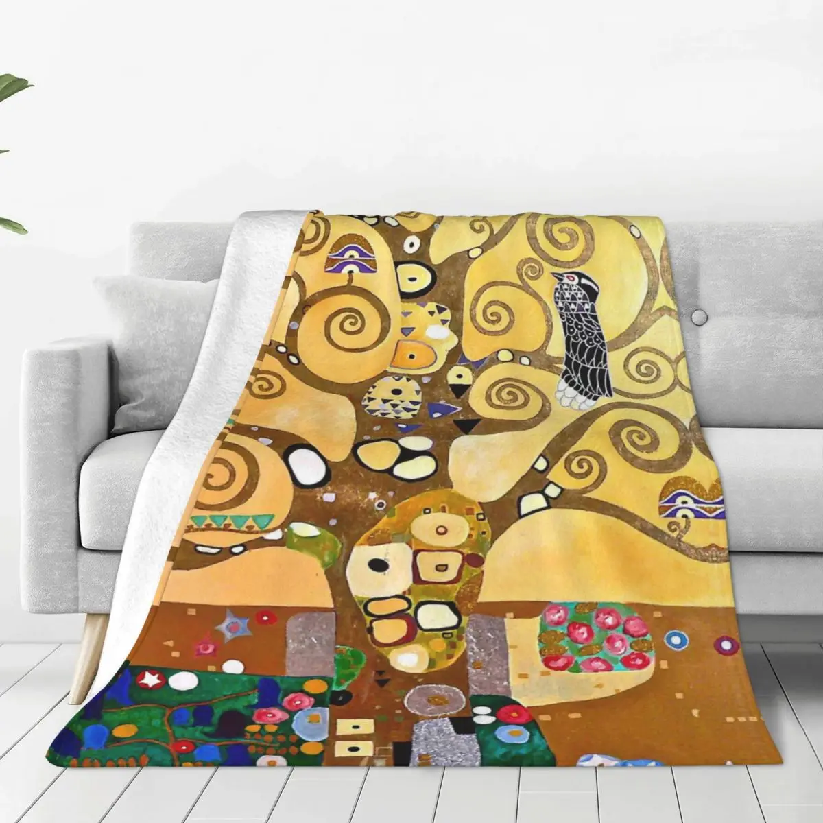 Gustav Klimt Blankets Flannel Summer Air Conditioning Tree of Life Stoclet Frieze Throw Blanket for Sofa Plush Thin Quilt
Gustav Klimt Blankets Flannel Summer Air Conditioning Tree of Life Stoclet Frieze Throw Blanket for Sofa Plush Thin Quilt