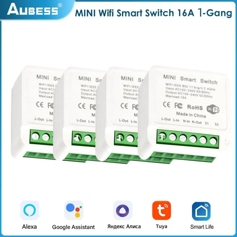 1~10pcs Tuya 16A WiFi Smart Switch Module 2-Ways Control Timer Switch For Smart Home Voice Control Work With Alexa Google Home
1~10pcs Tuya 16A WiFi Smart Switch Module 2-Ways Control Timer Switch For Smart Home Voice Control Work With Alexa Google Home