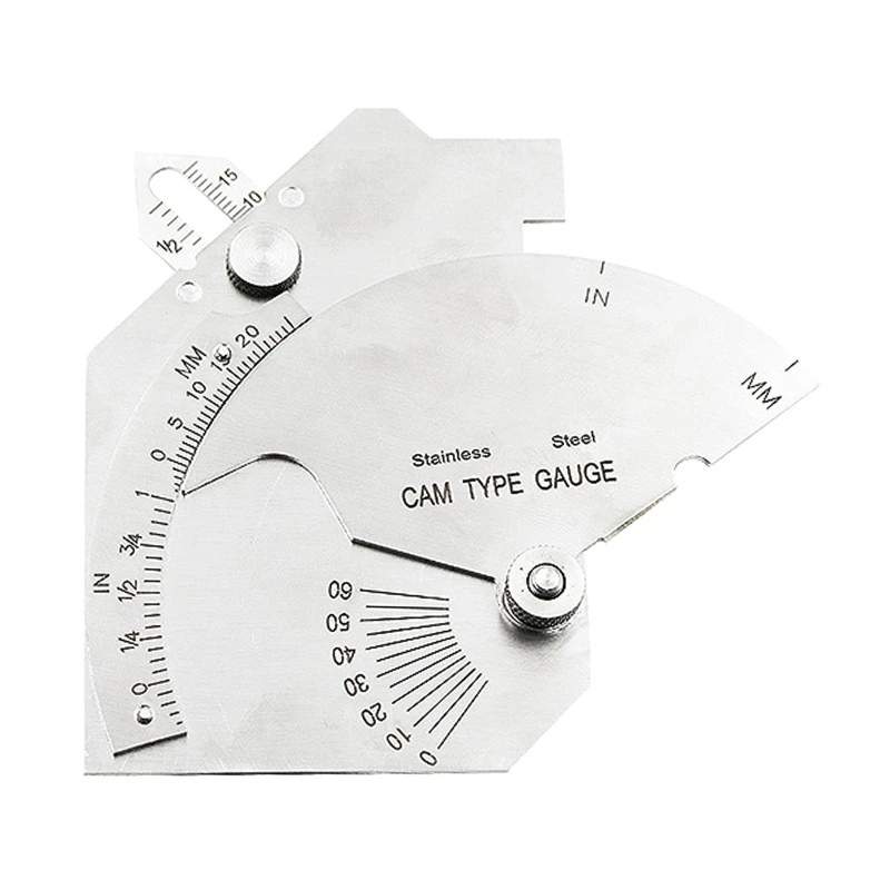 

Bridge Gauge Stainless Steel Welding Gauge Welded Surfaces Joint Inspection Tool Inch & Metric System Undercut