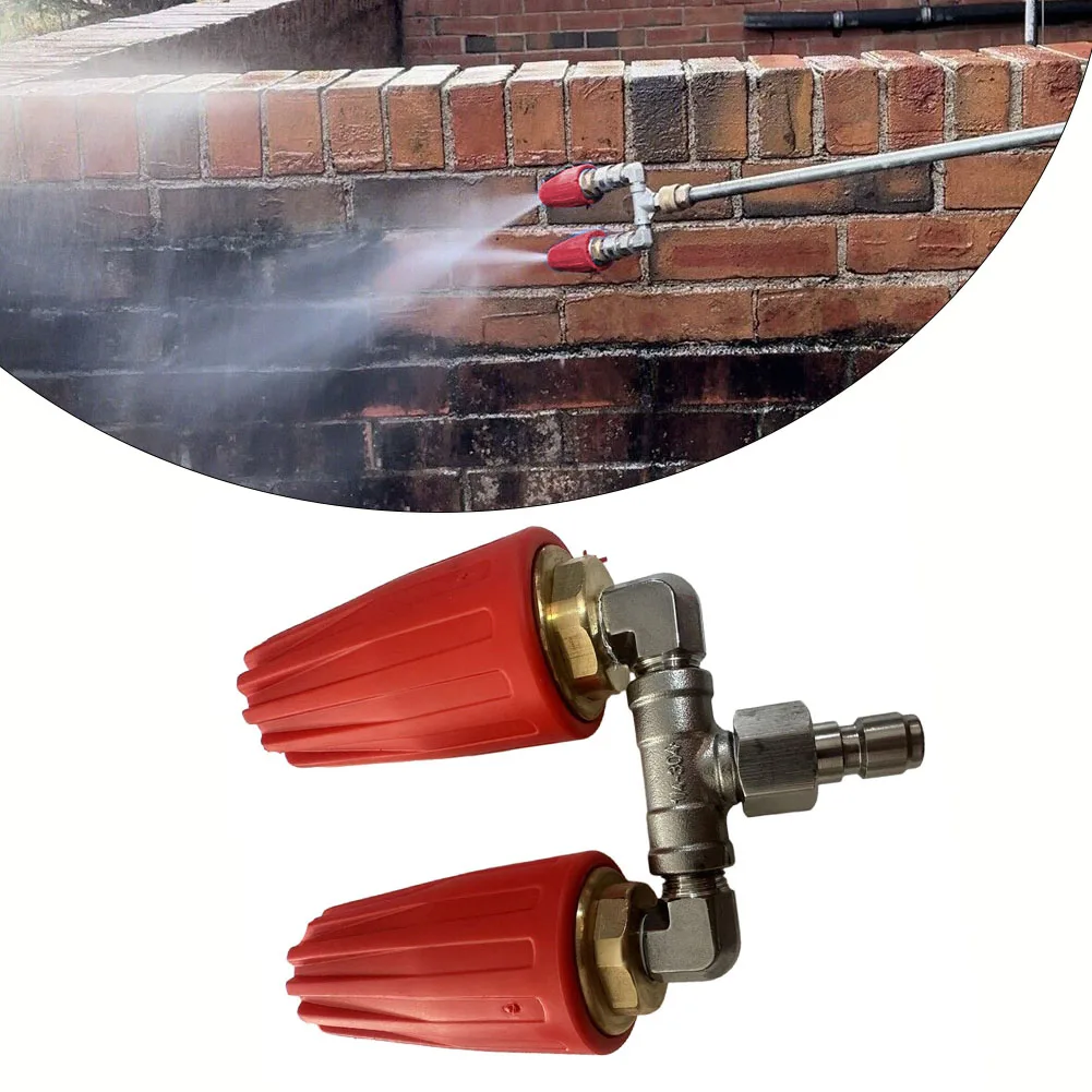 1pc Rotating Dual Turbo Nozzle Replacement High Pressure Washer Spray Tip 1/4" 4000PSI 4-6GPM Red Color Pressure Washers Tool
1pc Rotating Dual Turbo Nozzle Replacement High Pressure Washer Spray Tip 1/4" 4000PSI 4-6GPM Red Color Pressure Washers Tool