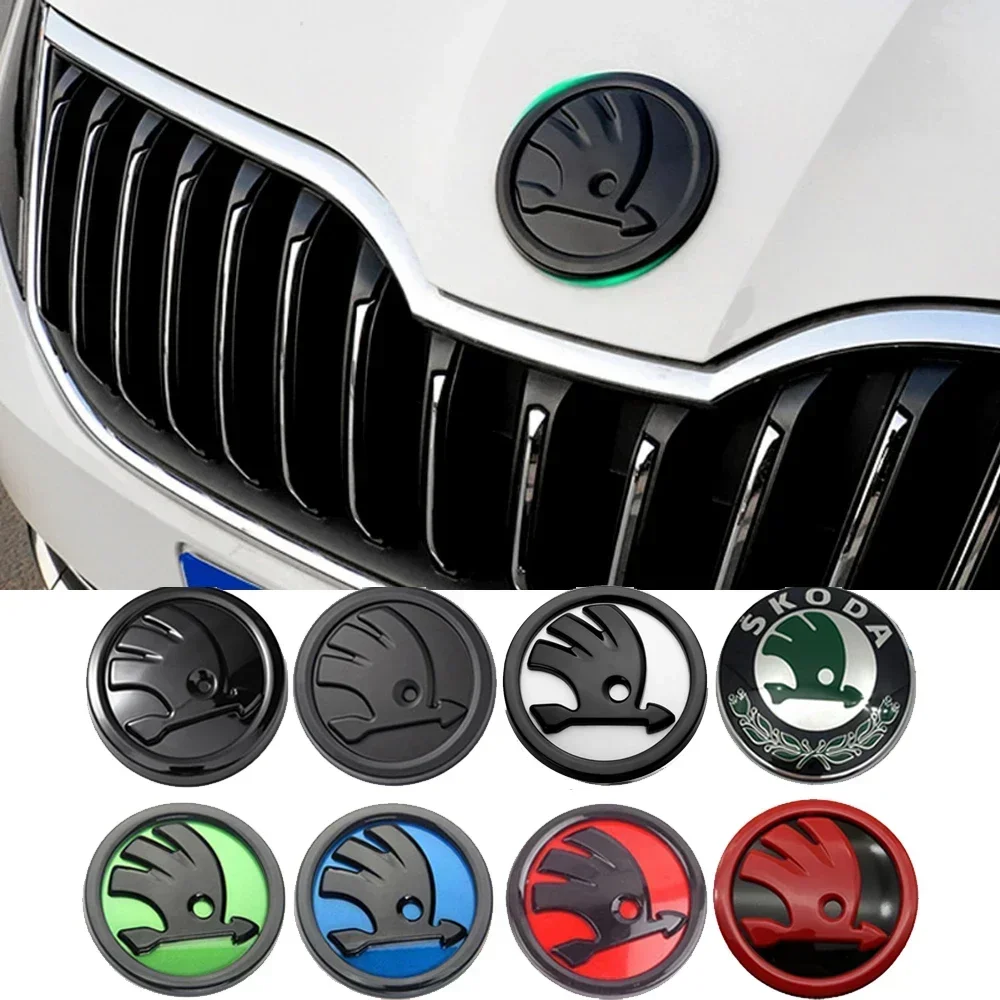 80/90MM Car Front Hood Rear Trunk Emblem Badge Sticker for Skoda Logo Superb Rapid Fabia 1 2 Octavia Laura VRS Yeti Karoq Kodiaq
80/90MM Car Front Hood Rear Trunk Emblem Badge Sticker for Skoda Logo Superb Rapid Fabia 1 2 Octavia Laura VRS Yeti Karoq Kodiaq
