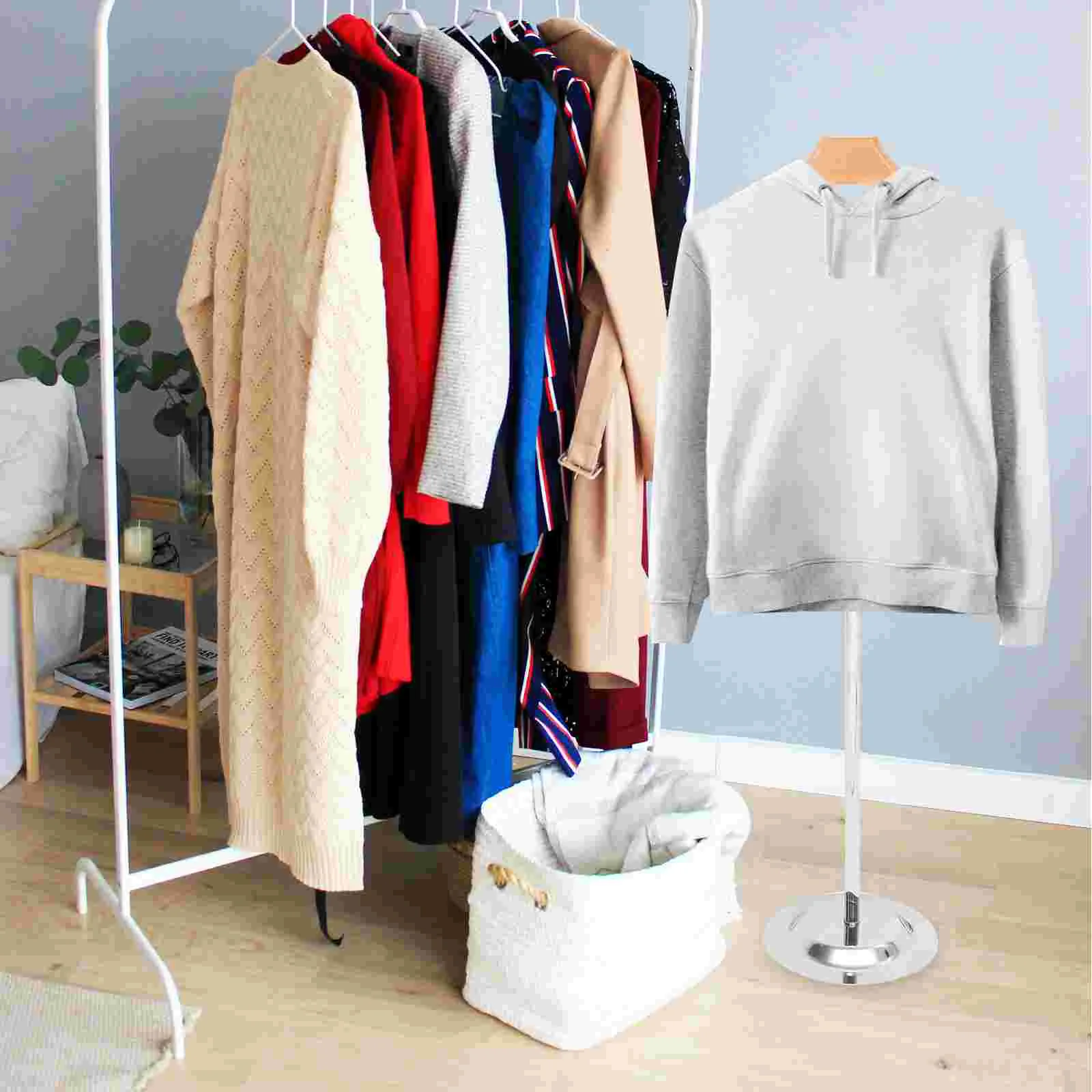 T Shirt Display Stand Rack Adjustable Clothes Holder Flexible Shoulder Wood Coat Hangers Shape Dress Tote Bag
T Shirt Display Stand Rack Adjustable Clothes Holder Flexible Shoulder Wood Coat Hangers Shape Dress Tote Bag