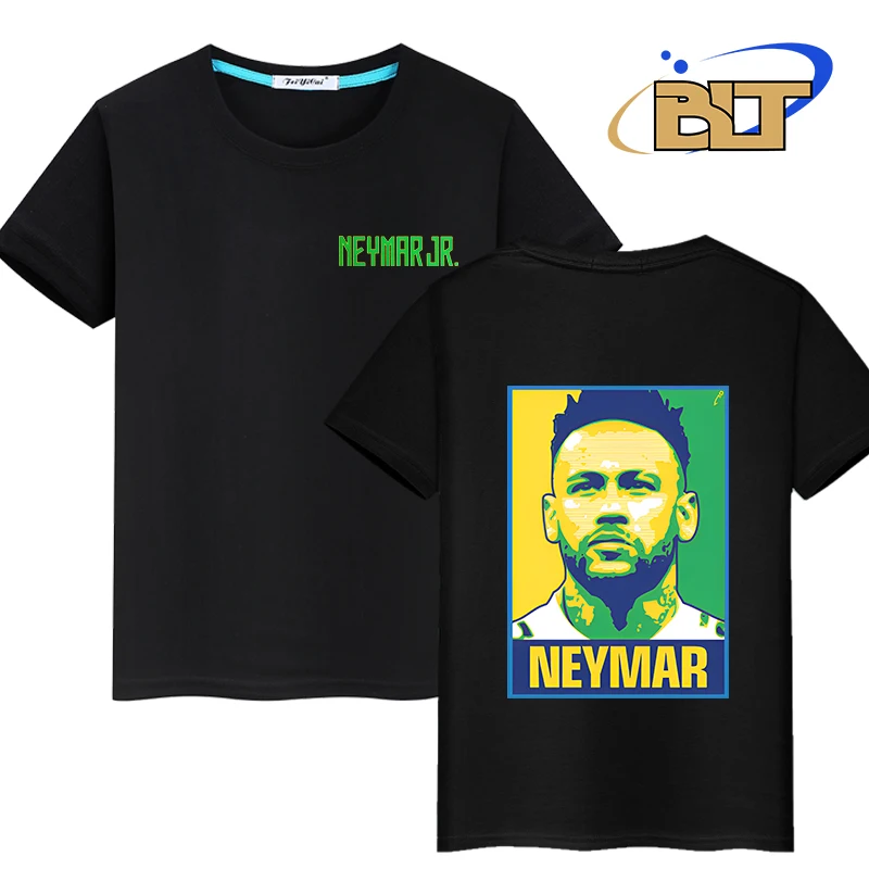 Neymar double-sided printed children's T-shirt summer short-sleeved casual sports tops for boys and girls
Neymar double-sided printed children's T-shirt summer short-sleeved casual sports tops for boys and girls