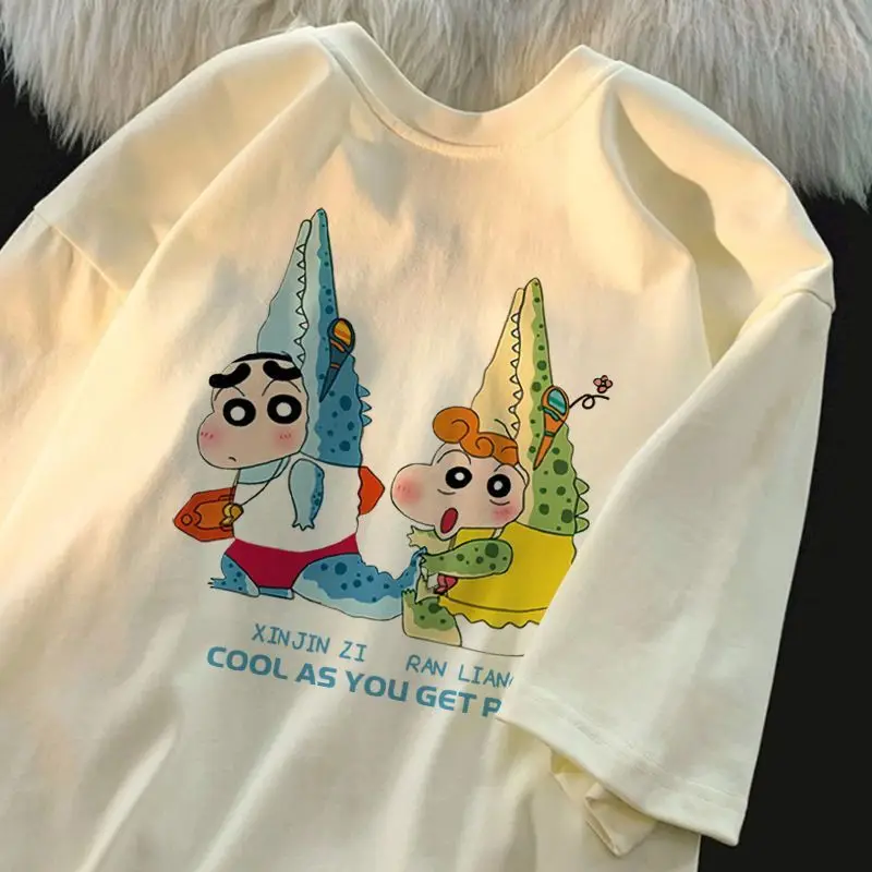 Bandai Crayon Shin Chan Kawaii Short Sleeve Anime Cute Cartoon T Shirt for Men and Women Loose and Versatile Couple Outfit
Bandai Crayon Shin Chan Kawaii Short Sleeve Anime Cute Cartoon T Shirt for Men and Women Loose and Versatile Couple Outfit