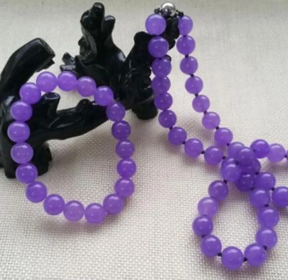 Новое популярное модное красивое 10 мм Лавандовое фиолетовое Нефритовое ожерелье 20 дюймов браслет
Новое популярное модное красивое 10 мм Лавандовое фиолетовое Нефритовое ожерелье 20 дюймов браслет