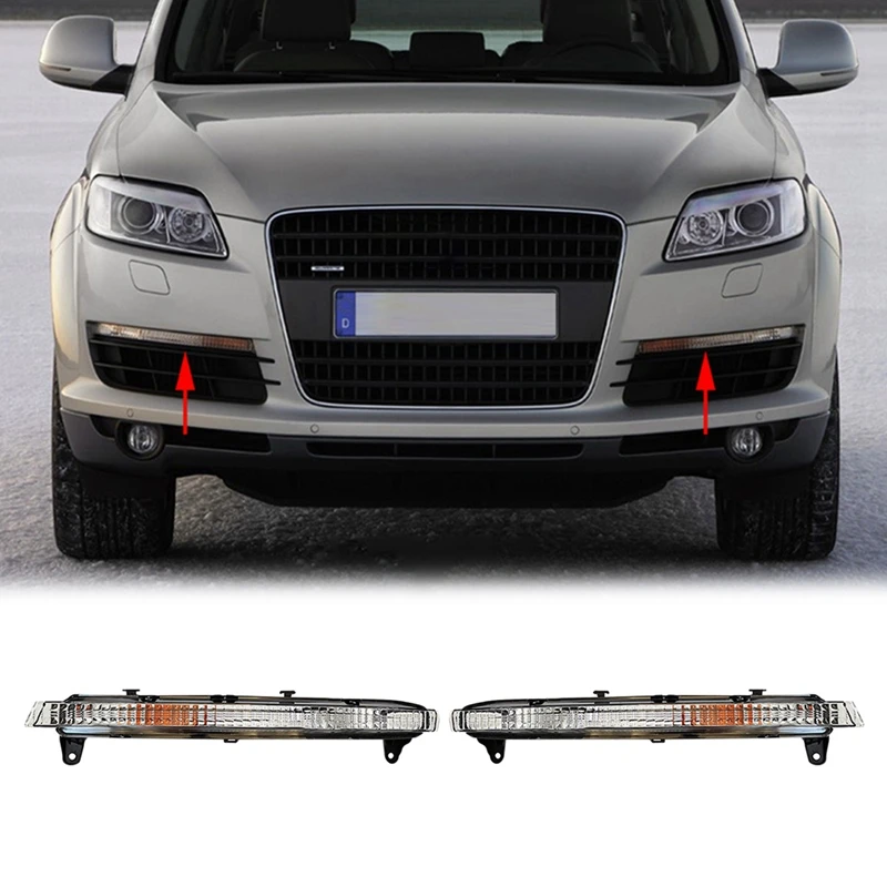 Car Front Bumper Turn Signal Light Driving Fog Light Shell For- Q7 2006-2009 Daytime Running Light
Car Front Bumper Turn Signal Light Driving Fog Light Shell For- Q7 2006-2009 Daytime Running Light