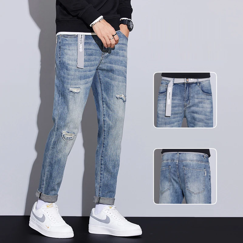 Men's Jeans Regular Fit Casual Denim Pants 2024 New Luxury Designer Slim Fit Four Season Ripped Jeans Pants Trousers Male Man
Men's Jeans Regular Fit Casual Denim Pants 2024 New Luxury Designer Slim Fit Four Season Ripped Jeans Pants Trousers Male Man