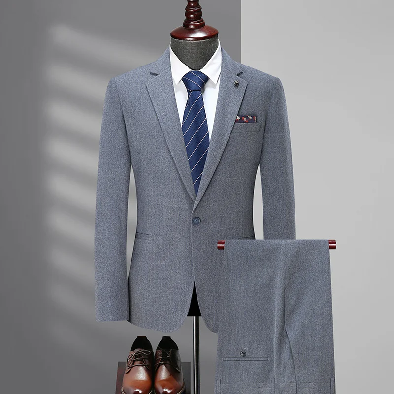The new large size fashion atmosphere handsome men's suit and fat business jacket wedding loose two pieces
The new large size fashion atmosphere handsome men's suit and fat business jacket wedding loose two pieces
