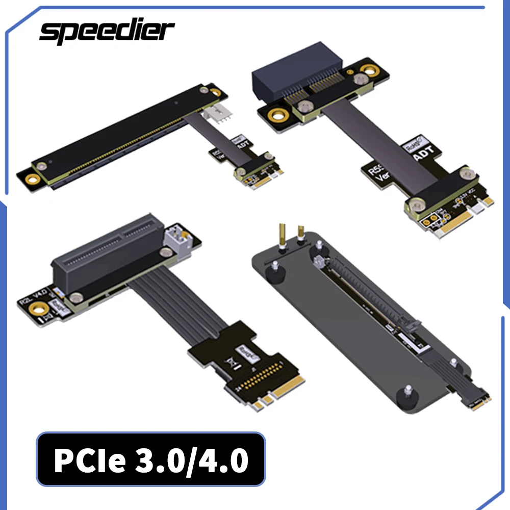 

Кабель расширения интерфейса Wi-Fi Riser M2 NGFF для PCI Express X1 X4 X8 X16, адаптер M.2 PCI-E PCIe 1x 4x 8x 16x с базовым адаптером
