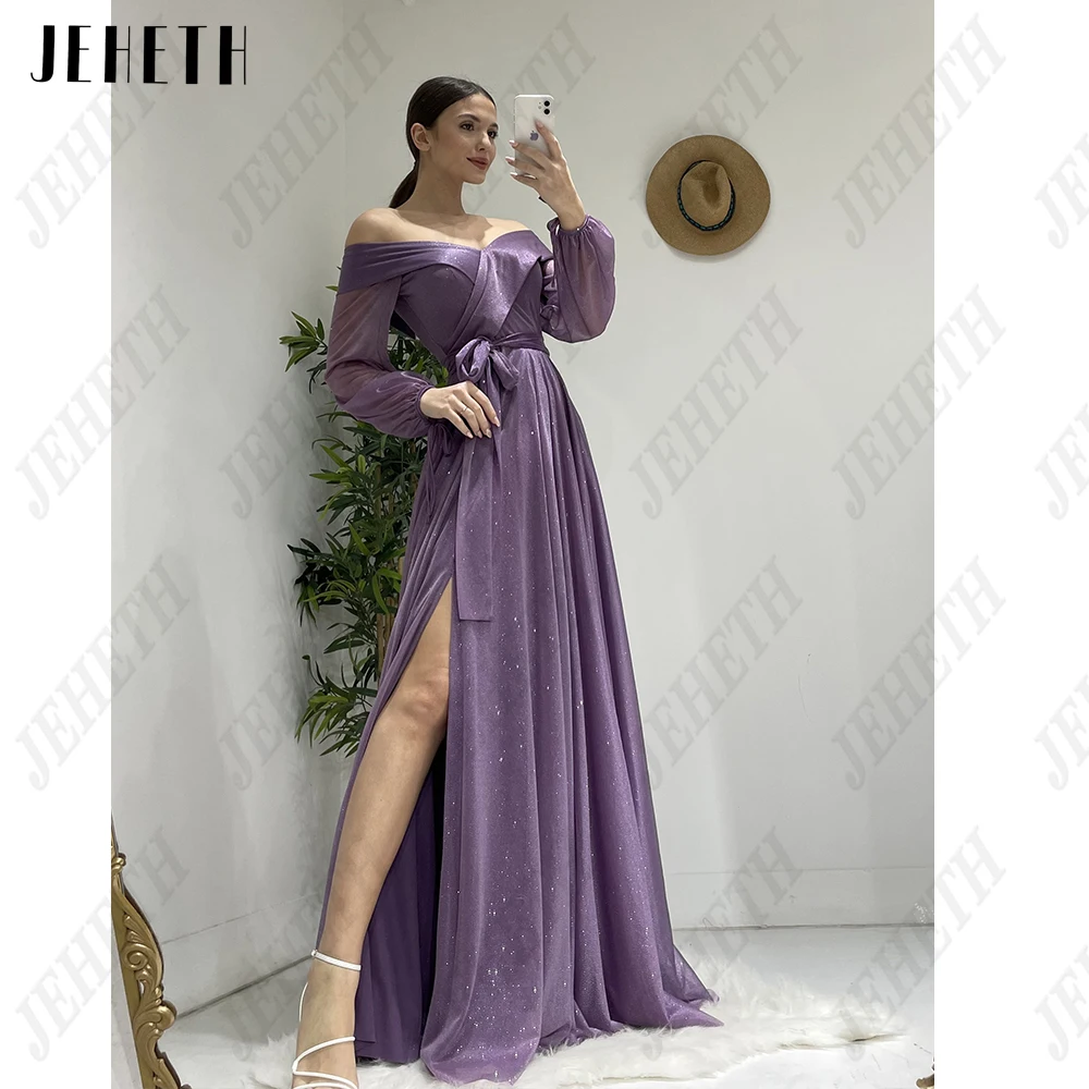 JEHETH Modern Evening Dresses Off Shoulder V-Neck Bride Gowns Tulle Side Split vestidos de fiesta elegantes para mujer 2023
JEHETH Modern Evening Dresses Off Shoulder V-Neck Bride Gowns Tulle Side Split vestidos de fiesta elegantes para mujer 2023