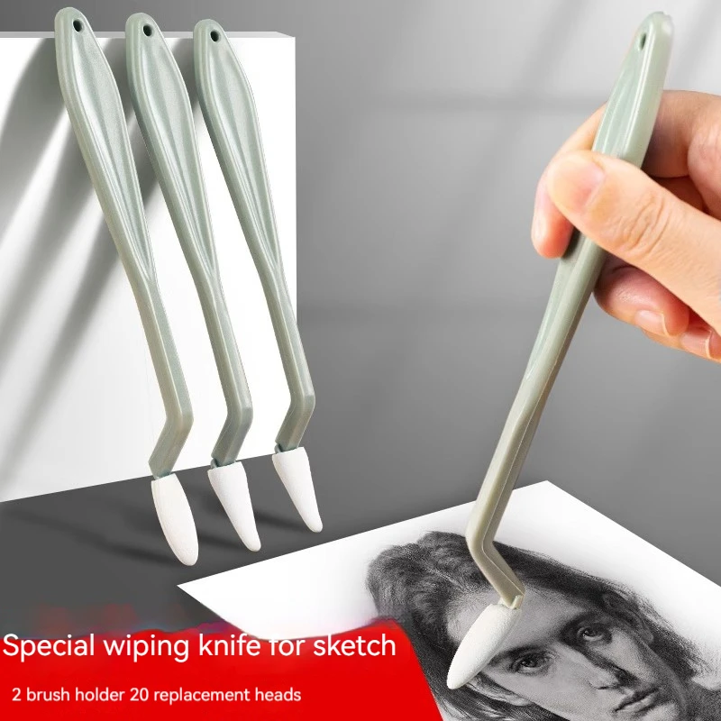 20Pcs set Art Sketch Wipe Knife Washable Brush Sponge Highlight Artist Correction Detail Eraser Pen Sketch Clean Tools Drawing
20Pcs set Art Sketch Wipe Knife Washable Brush Sponge Highlight Artist Correction Detail Eraser Pen Sketch Clean Tools Drawing