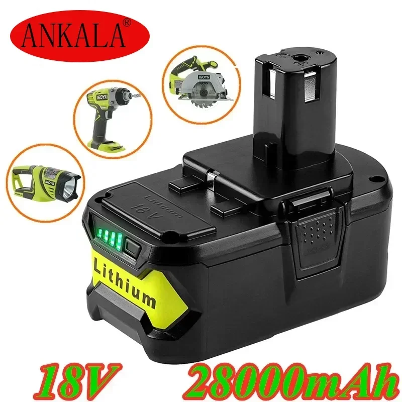 High Capacity 18V 28000mAh Li-Ion For Ryobi Hot P108 RB18L40 Rechargeable Battery Pack Power Tool Battery Ryobi ONE
High Capacity 18V 28000mAh Li-Ion For Ryobi Hot P108 RB18L40 Rechargeable Battery Pack Power Tool Battery Ryobi ONE